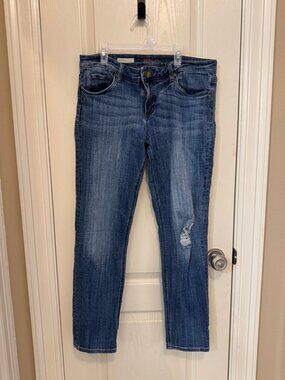 KUT From the Kloth Boyfriend Jeans 10 Distressed